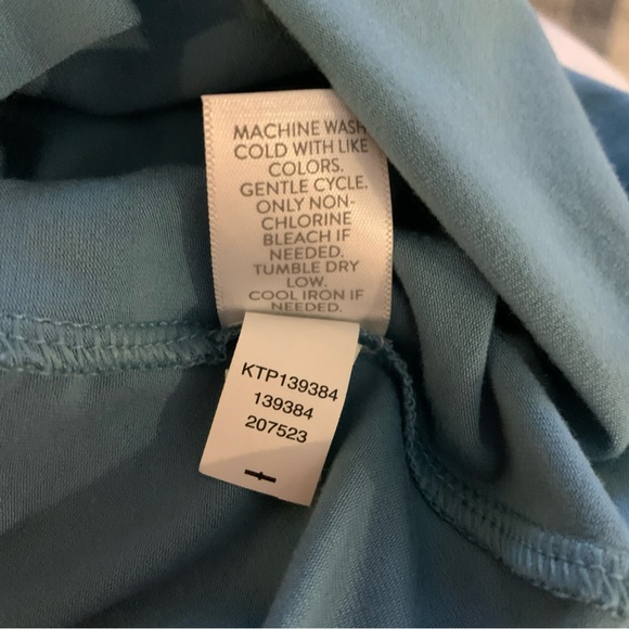 J Jill Luxe Supima Turtleneck Tunic Light Blue Modal Sz 4x Plus Size Casual - Picture 5 of 7